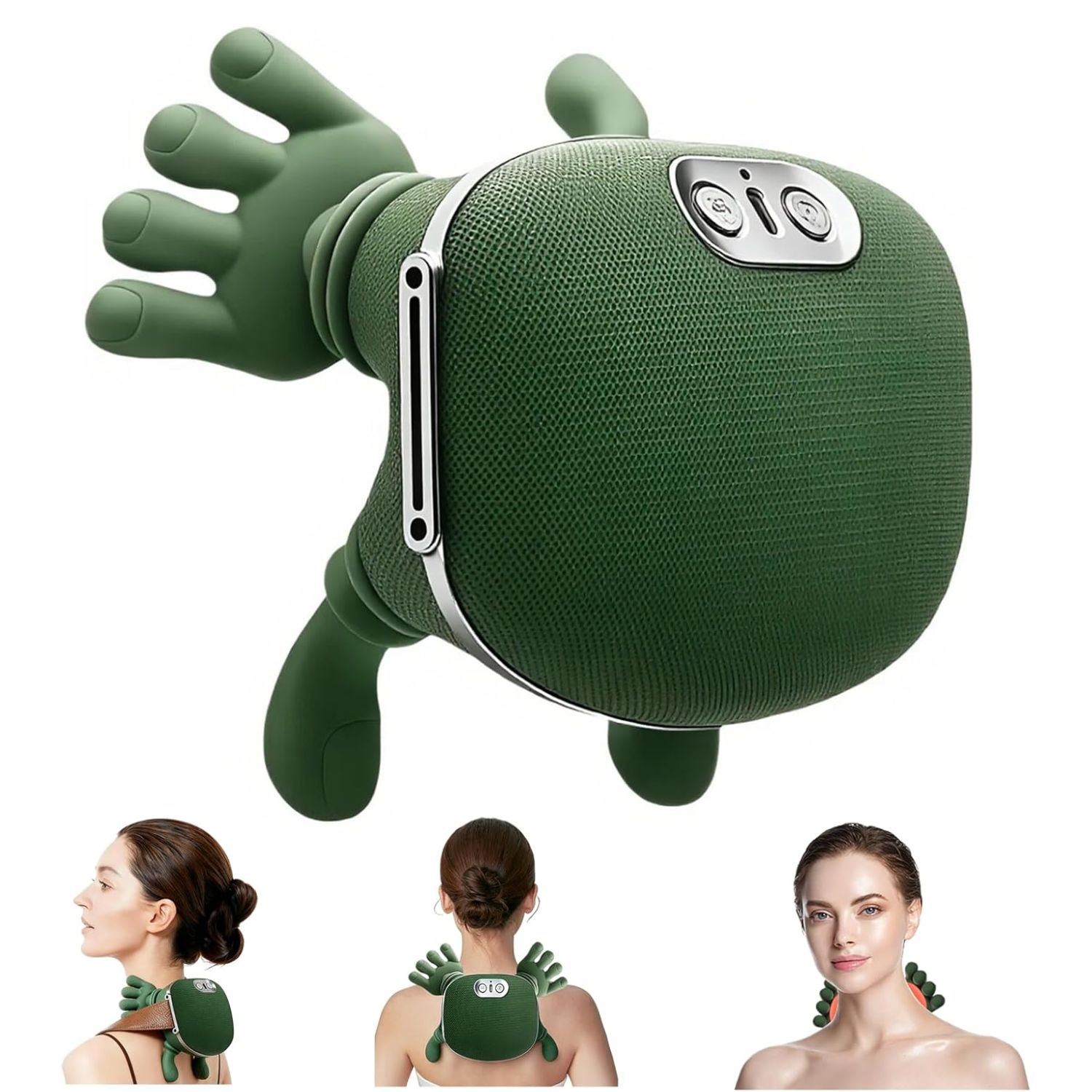 Masajeador de Cuello y Hombros con Calor 4D, Amasamiento Profundo y Masaje Shiatsu